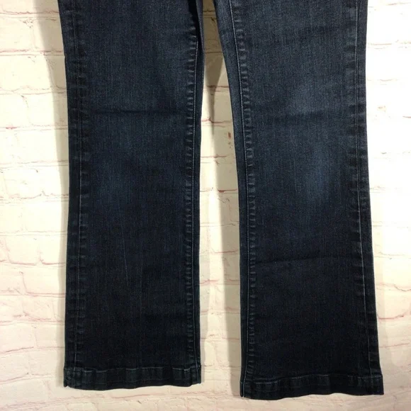 GAP Mid Rise Trouser Blue Denim Jeans - Size 6 - Picture 3 of 9